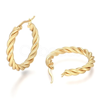 304 Stainless Steel Hoop Earring X-EJEW-F257-12G-1