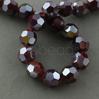 Electroplate Glass Beads Strands EGLA-R018-8mm-9-1