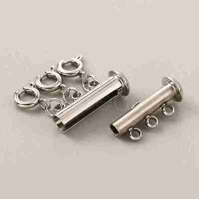 304 Stainless Steel Slide Lock Clasps FIND-WH0034-80P-02-1