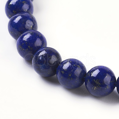 Natural Lapis Lazuli Beads Strands G-G087-6mm-1