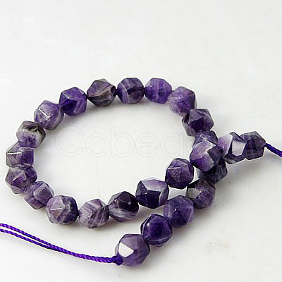 Natural Amethyst Beads Strands G-G100-8mm-1-1