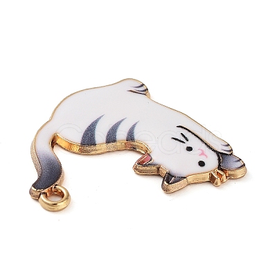 Rack Plating Alloy Enamel Pendants FIND-Q099-09G-1