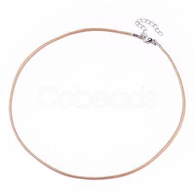 Waxed Cotton Cord Necklace Making MAK-S032-1.5mm-B16-1