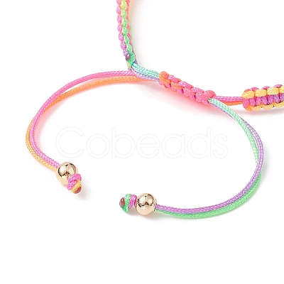 Adjustable Braided Nylon Thread Link Bracelet Making AJEW-JB01159-1