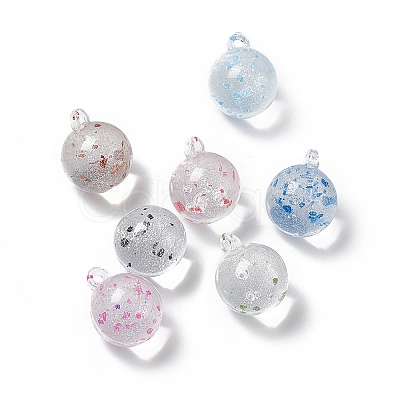 Transparent Acrylic Sphere Pendants OACR-H019-16-1