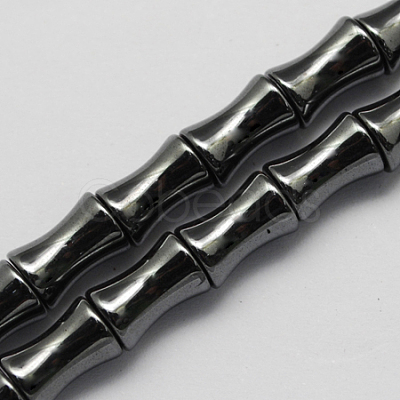 Non-magnetic Synthetic Hematite Beads Strands G-Q908-16x8mm-1