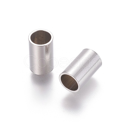 Tarnish Resistant 304 Stainless Steel Tube Beads STAS-F205-03P-F-1