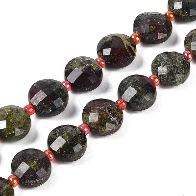 Natural Dragon Blood Beads Strands G-B094-A21-01-1