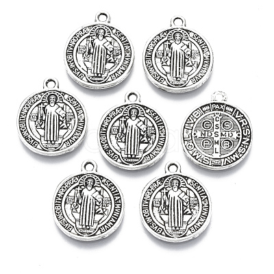 Tibetan Style Pendants X-TIBEB-A9489-AS-LF-1