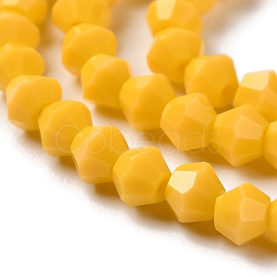 Opaque Solid Color Imitation Jade Glass Beads Strands GLAA-F029-P4mm-04-1