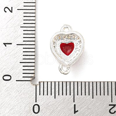 Brass Pave Cubic Zirconia Connector Charms KK-Z072-06S-06-1