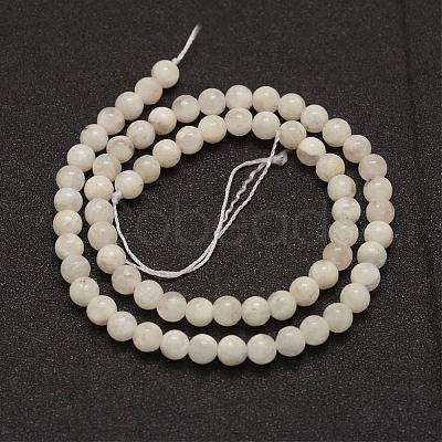 Natural White Moonstone Bead Strands G-G970-37-10mm-1