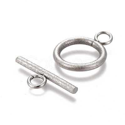 Tarnish Resistant 304 Stainless Steel Toggle Clasps X-STAS-P248-03P-1