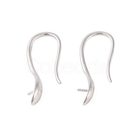 925 Sterling Silver Hoop Earrings Findings STER-B004-14P-1