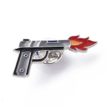 Gun Shape Enamel Pin ENAM-K021-05A-1