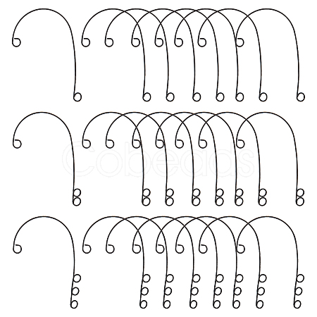 DICOSMETIC 30Pcs 3 Style 316 Stainless Steel Ear Cuff Findings STAS-DC0010-88-1