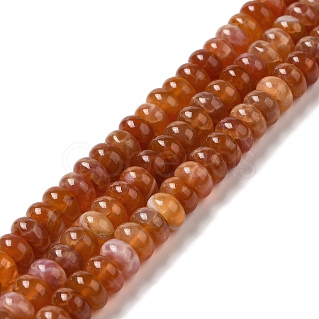 Natural Fire Crackle Agate Beads Strands G-G0004-A01-C-1