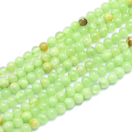 Natural White Jade Beads Strands G-K310-C14-4mm-1