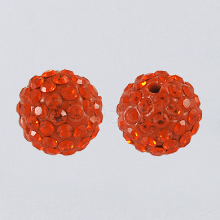 Pave Disco Ball Beads X-RB-A130-10mm-6-1