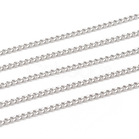 304 Stainless Steel Curb Chains CHS-P003-05P-1