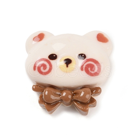 Bear Bread Opaque Resin Decoden Cabochons X-CRES-Q220-05A-1