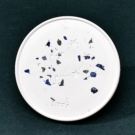 Twelve Constellations Plaster Coaster PW-WG28707-07-1