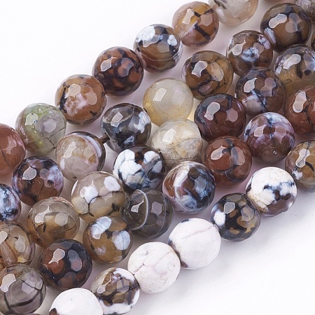 Natural Fire Crackle Agate Beads Strands X-G-L084-8mm-17-1