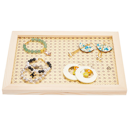 Rectangle Rattan Jewelry Plates AJEW-WH0258-734-1