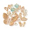 Transparent Acrylic Beads, Mixed shapes, Pale Turquoise, 10.5~47x11.5~61x2.5~7.5mm, Hole: 1.6~2.5mm, about 349pcs/500g