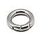 Tarnish Resistant 304 Stainless Steel Spring Gate Rings, O Rings, Stainless Steel Color, 9 Gauge, 18x3mm