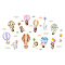 PVC Wall Stickers, Wall Decoration, Hot Air Balloon Pattern, 860x290mm