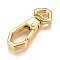 Alloy Swivel Clasps, Swivel Snap Hook, Golden, 34.5x14x5.5mm, Hole: 4.5x7.5mm