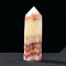 Tower Natural Rhodochrosite Display Decoration, Healing Stone Wands, for Energy Balancing Meditation Therapy Decors, Hexagonal Prism, 40~50mm