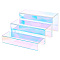 Iridescent Acrylic Display Risers, Mult-purpose for Shoes, Jewelry, Cosmetics, Glasses Display, Colorful, 235x79.5~97x42~126mm, 3 pcs/set