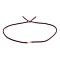 Nylon Cords Necklace Making, with Golden Brass Findings, Long-Lasting Plated, Medium Purple, 22~22.8 inch(56~58cm), Hole: 1.7mm