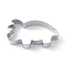 Non-Tarnish Stainless Steel DIY Dinosaur Cookies Cutters, DIY Biscuit Baking Tool, Monoclonius, Stainless Steel Color, 46x92x24.5mm