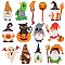 Halloween Theme DIY PVC Diamond Painting Sticker Kit, Including Rhinestones Bag, Diamond Sticky Pen, Tray Plate and Glue Clay, Mixed Color, 50~80mm