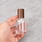 Transparent Glass Perfume Spray Bottle, Empty Bottles with Wood Lid, Column, Sienna, 3.8x9.2cm, Capacity: 30ml(1.01fl. oz)