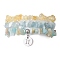 3Pcs 3 Styles Natural Citrine & Flower Amazonite & Aquamarine Aventurine Chips Stretch Bracelets Sets, Stackbale Bracelets with 304 Stainless Steel Charms, Gemini, Inner Diameter: 2-1/8 inch(5.5cm), 1Pc/style