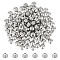 Unicraftale 100Pcs 201 Stainless Steel Grooved Beads, Rondelle, Stainless Steel Color, 6x5mm, Hole: 1.6mm