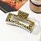 Plastic Claw Hair Clips for Women Girls, Leopard, 85x48x40mm