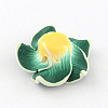 Handmade Polymer Clay 3D Flower Plumeria Beads CLAY-Q192-30mm-06-2