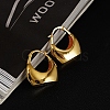 Brass Bag Shape Hoop Earrings for Women EJEW-E280-01G-3