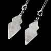 Natural Quartz Crystal Pointed Dowsing Pendulums G-K338-12P-04-2