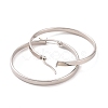 201 Stainless Steel Big Hoop Earrings with 304 Stainless Steel Pins for Women EJEW-E146-07P-B-2