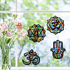 CREATCABIN Paper Window Decoration AJEW-CN0001-49A-09-7