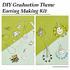   DIY Graduation Theme Earring Making Kit DIY-PH0017-72-4