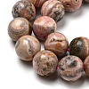 Natural Rhodonite Beads Strands G-R494-A12-04-3