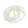 Transparent Crackle Glass Beads Strands X-DGLA-S085-6x8-01-2