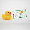 CREATCABIN 50Pcs Duck Theme Paper Card AJEW-CN0001-98I-6